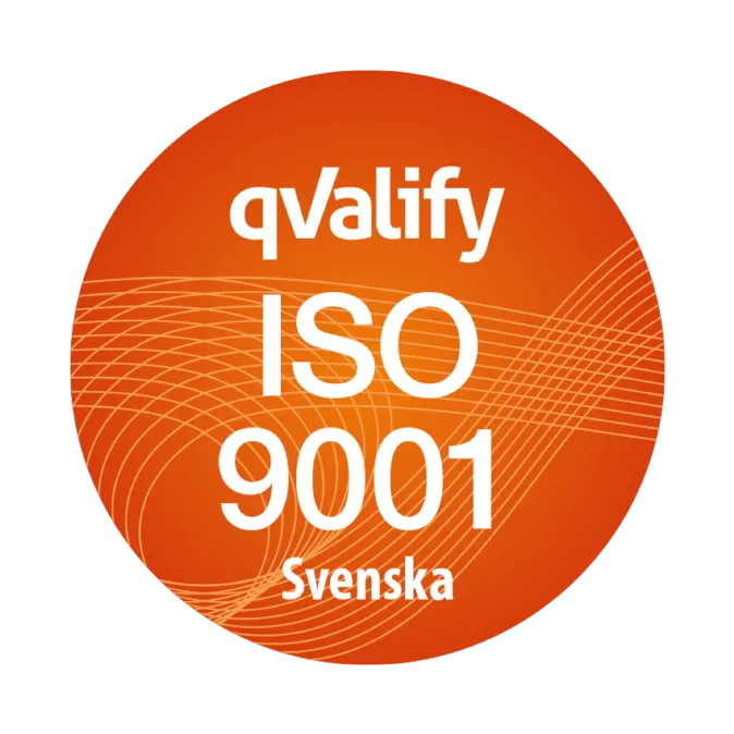 ISO 9001-certifikat, svenska